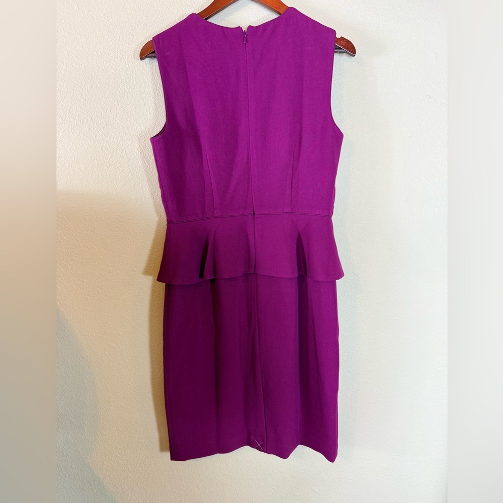 NWT Ann Taylor Burgundy Purple peplum dress size 6